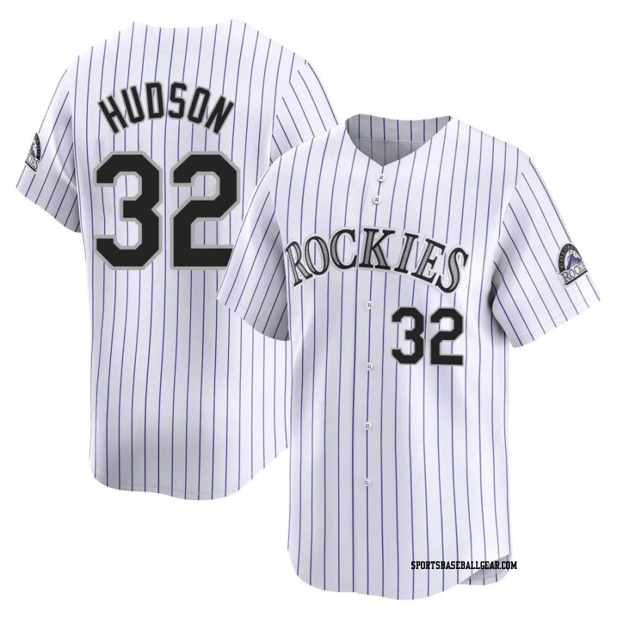 Dakota Hudson Youth Colorado Rockies White Limited Home Jersey