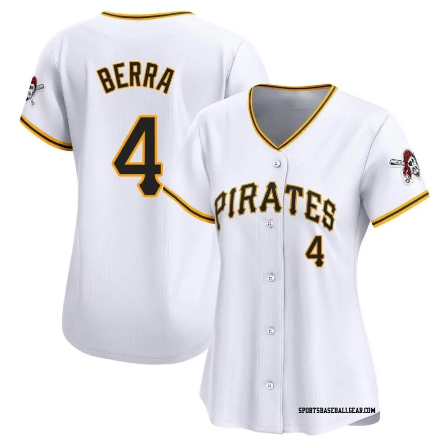 Dale Berra Women's Pittsburgh Pirates White Limited Home Jersey