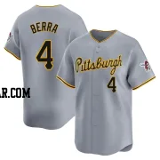 Dale Berra Youth Pittsburgh Pirates Gray Limited Away Jersey