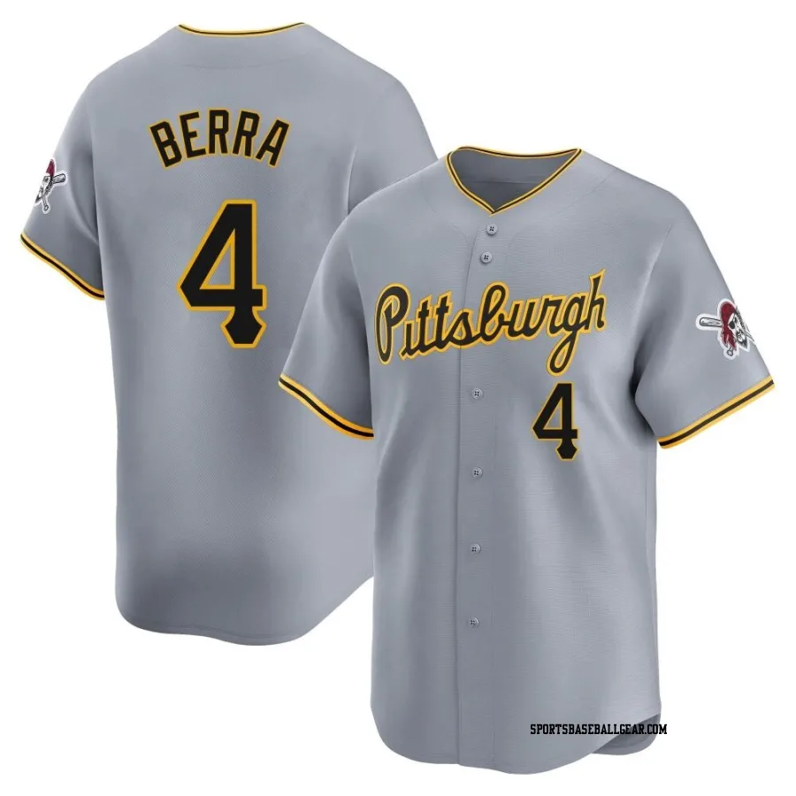 Dale Berra Youth Pittsburgh Pirates Gray Limited Away Jersey