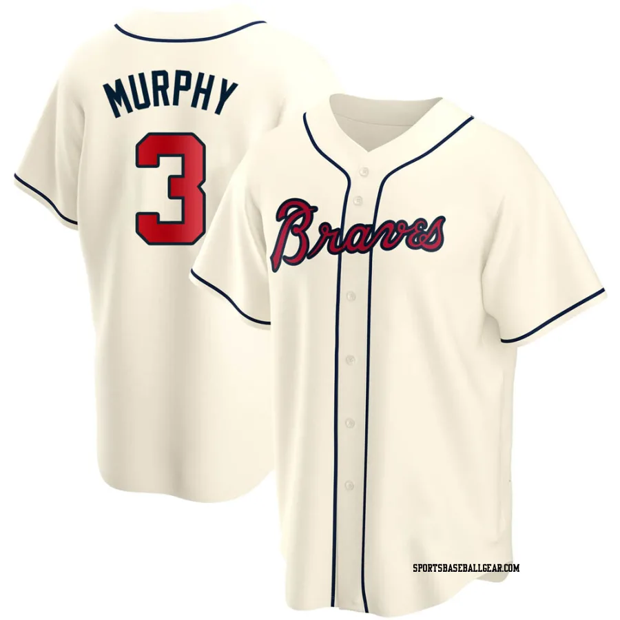 Dale Murphy Men's Atlanta Braves Cream Replica Alternate Jersey