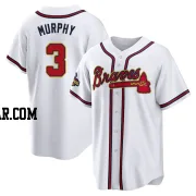 Dale Murphy Men's Atlanta Braves Gold Replica White 2022 Program Jersey