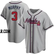 Dale Murphy Men's Atlanta Braves Gray Replica Road Jersey