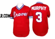 Dale Murphy Men's Atlanta Braves Red Replica 1980 Throwback Jersey