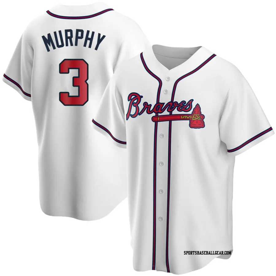 Dale Murphy Men's Atlanta Braves White Replica Home Jersey