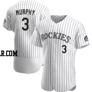 Dale Murphy Men's Colorado Rockies White Authentic Home Jersey