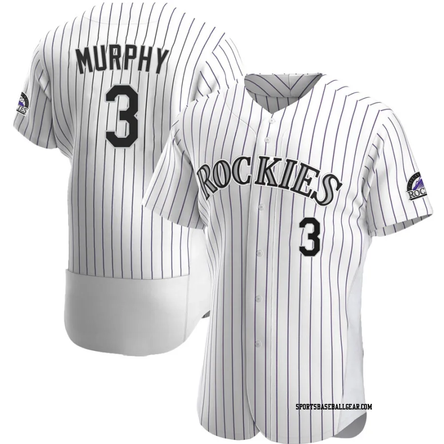 Dale Murphy Men's Colorado Rockies White Authentic Home Jersey