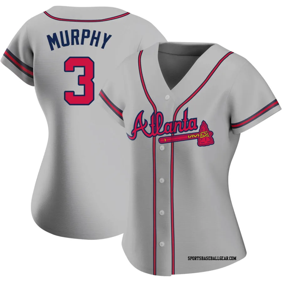 Dale Murphy Women's Atlanta Braves Gray Replica Road Jersey