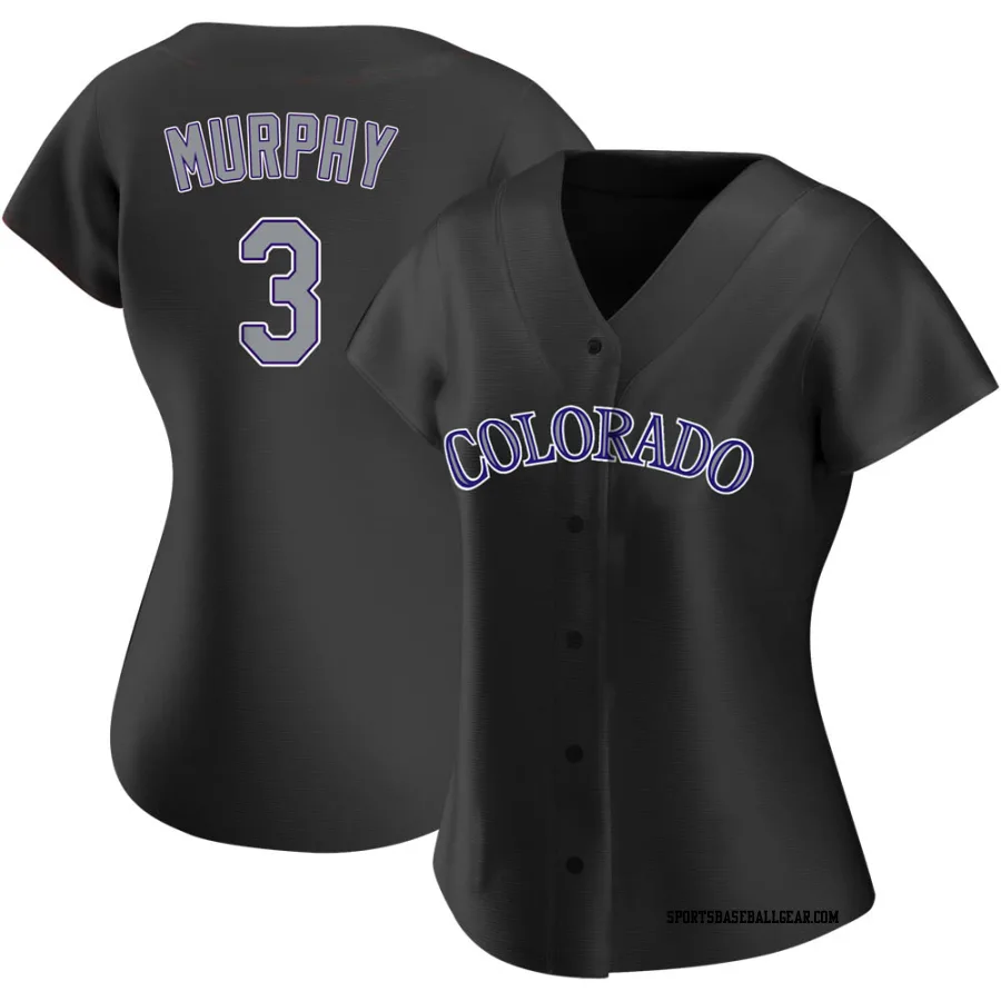 Dale Murphy Women's Colorado Rockies Black Authentic Alternate Jersey