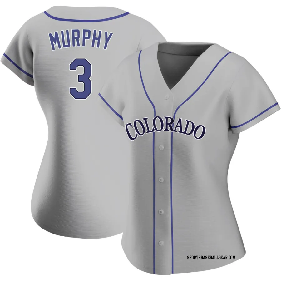 Dale Murphy Women's Colorado Rockies Gray Replica Road Jersey