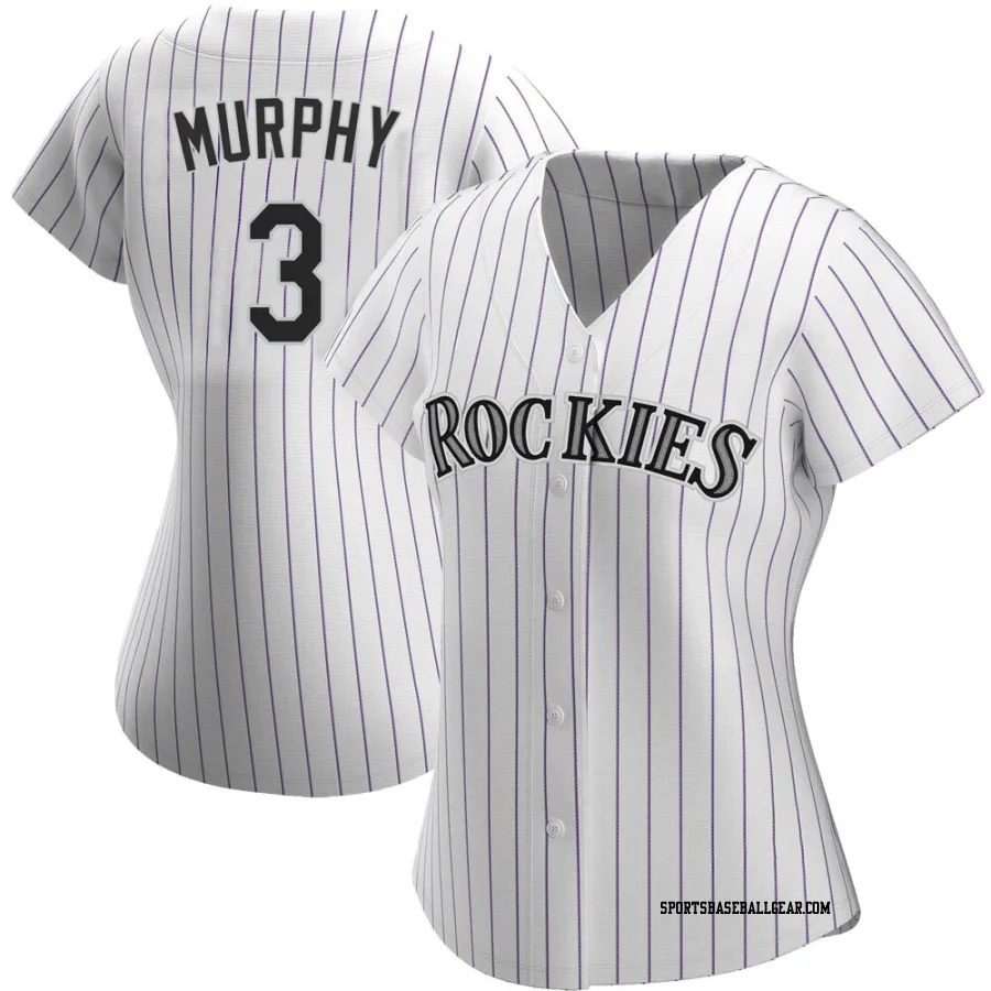 Dale Murphy Women's Colorado Rockies White Authentic Home Jersey