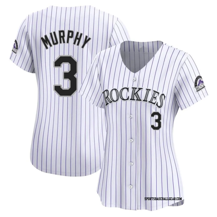 Dale Murphy Women's Colorado Rockies White Limited Home Jersey