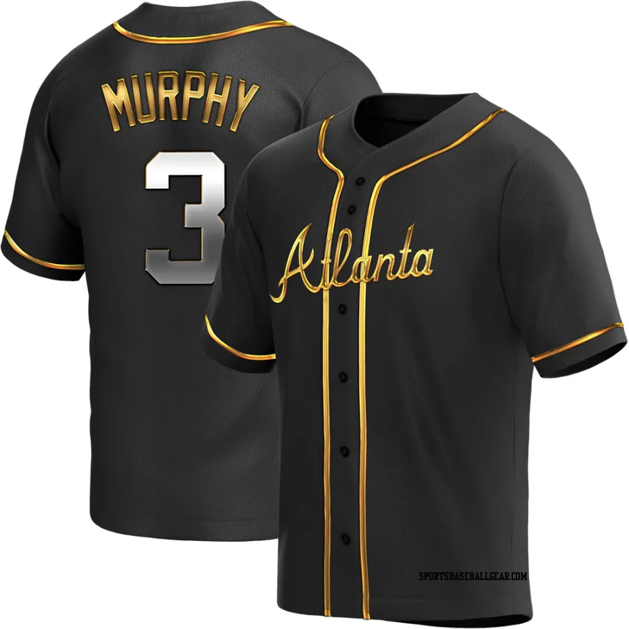 Dale Murphy Youth Atlanta Braves Black Golden Replica Alternate Jersey