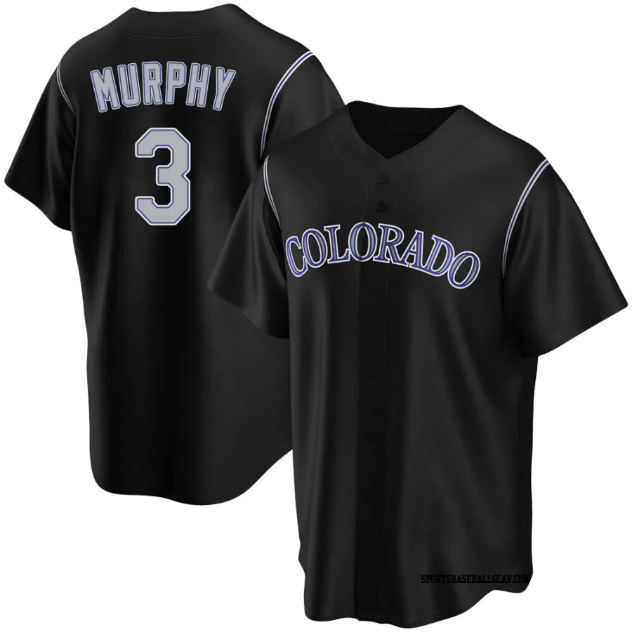 Dale Murphy Youth Colorado Rockies Black Replica Alternate Jersey