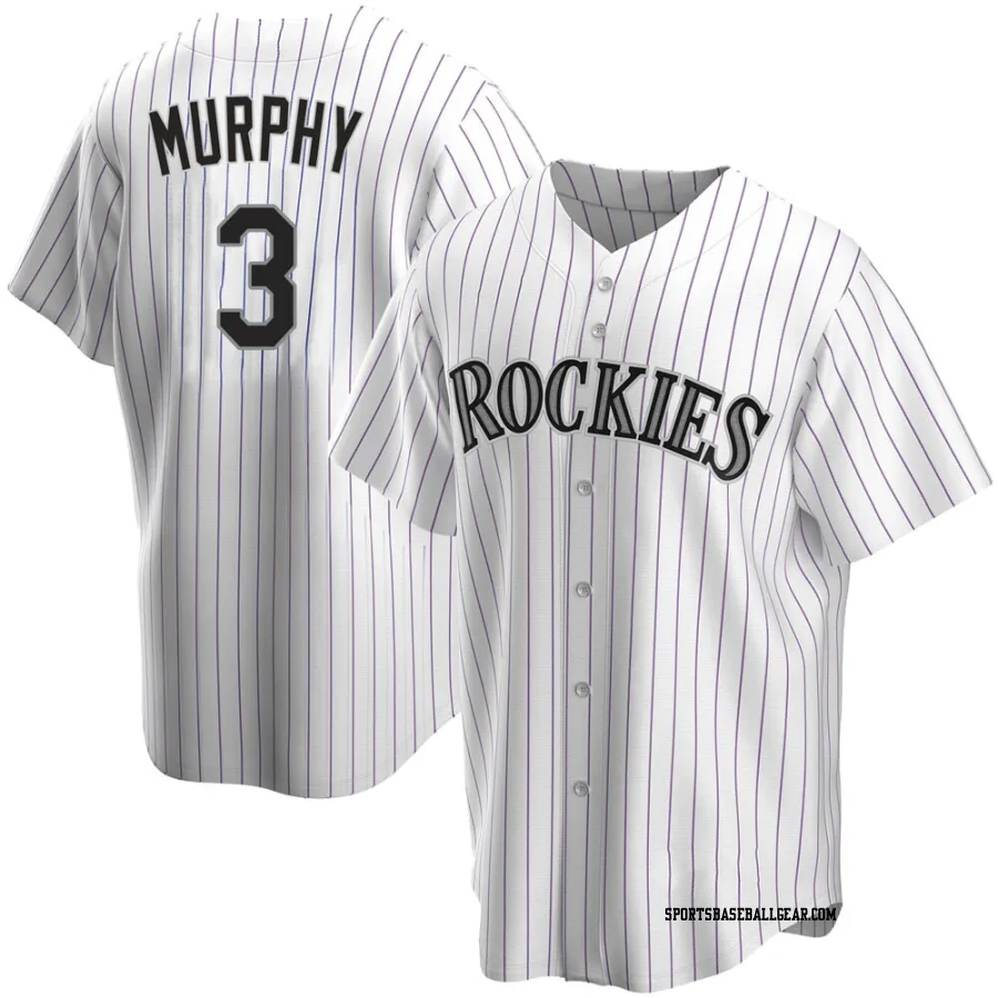 Dale Murphy Youth Colorado Rockies White Replica Home Jersey