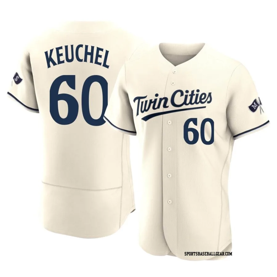 Dallas Keuchel Men's Minnesota Twins Cream Authentic Alternate 2023 Jersey