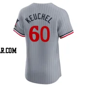 Dallas Keuchel Men's Minnesota Twins Gray Elite Road Jersey