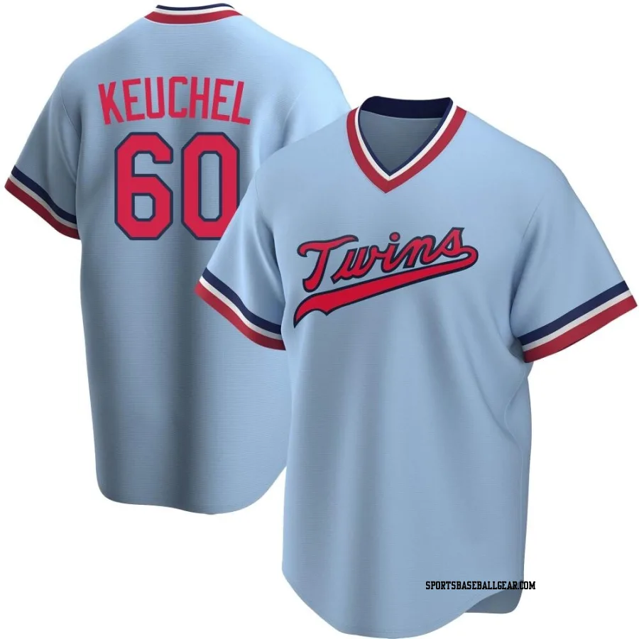 Dallas Keuchel Men's Minnesota Twins Light Blue Replica Road Cooperstown Collection Jersey