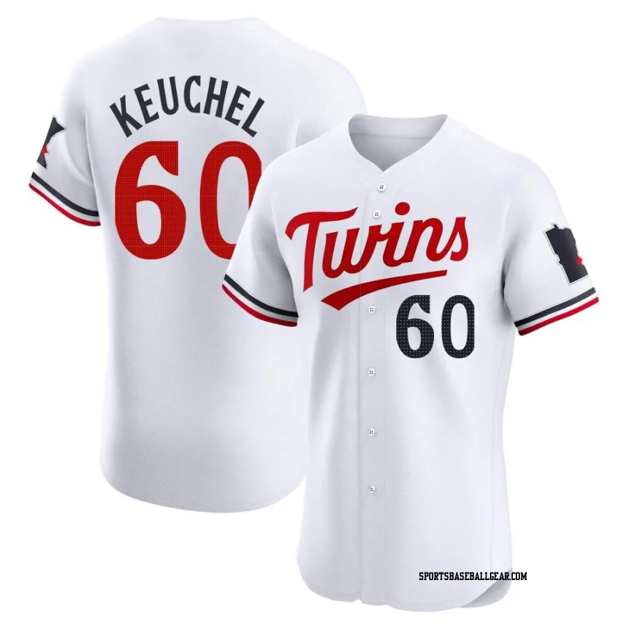 Dallas Keuchel Men's Minnesota Twins White Elite Home Jersey