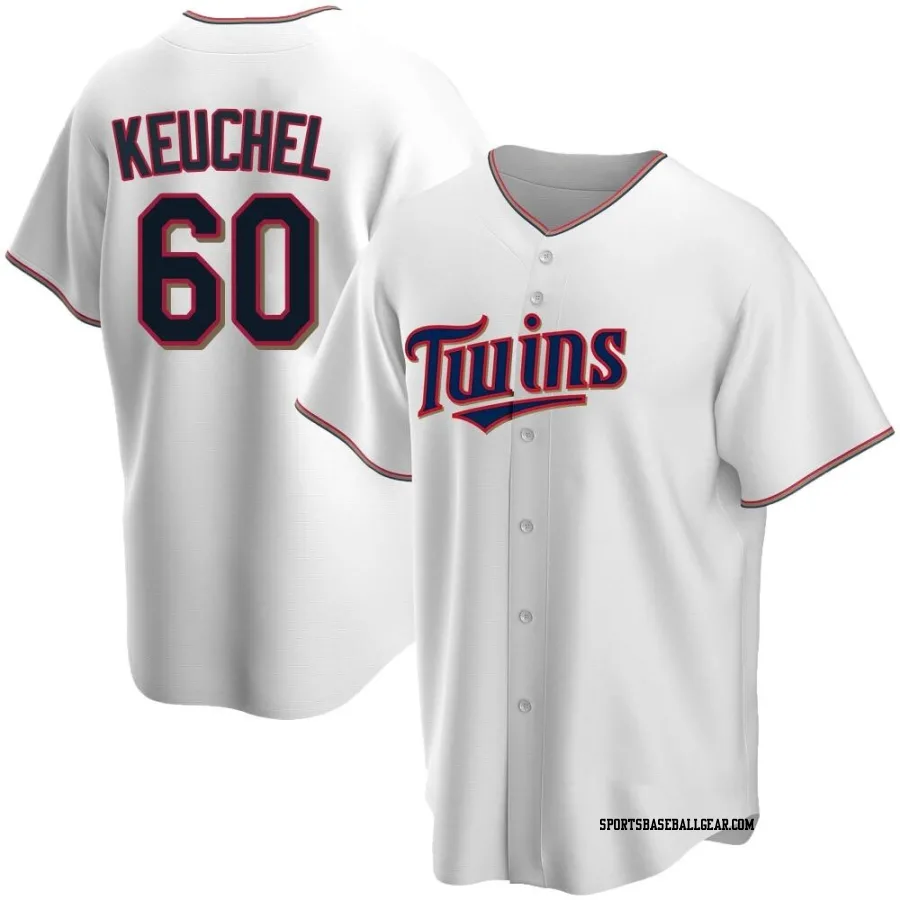 Dallas Keuchel Men's Minnesota Twins White Replica Home Jersey