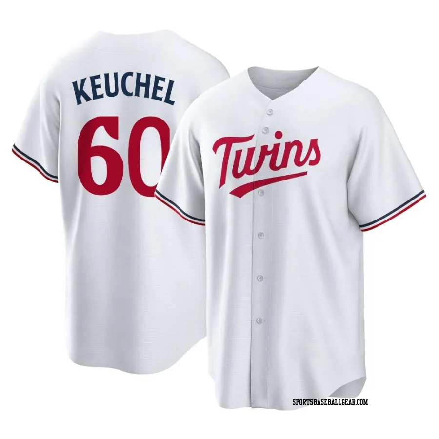 Dallas Keuchel Men's Minnesota Twins White Replica Home Jersey