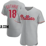 Dalton Guthrie Men's Philadelphia Phillies Gray Authentic Road Jersey