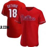 Dalton Guthrie Men's Philadelphia Phillies Red Authentic Alternate Jersey