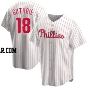 Dalton Guthrie Men's Philadelphia Phillies White Replica Home Jersey