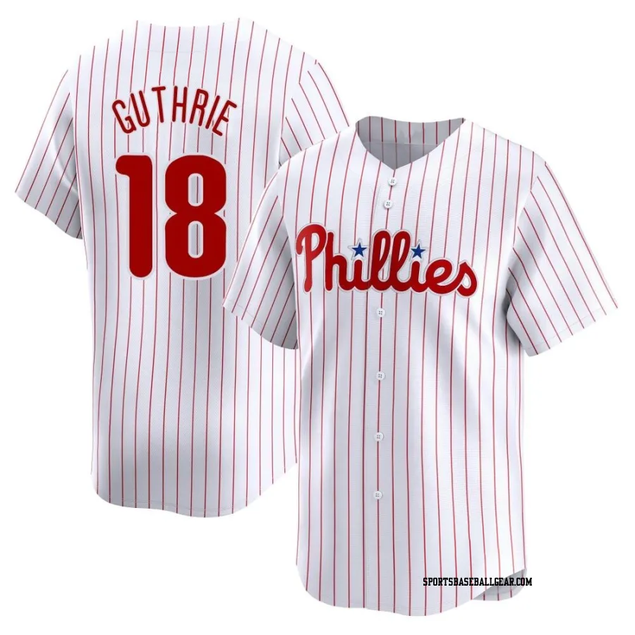 Dalton Guthrie Youth Philadelphia Phillies White Limited Home Jersey