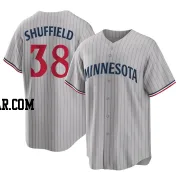 Dalton Shuffield Men's Minnesota Twins Gray Replica Road Jersey