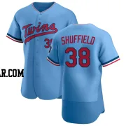 Dalton Shuffield Men's Minnesota Twins Light Blue Authentic Alternate Jersey