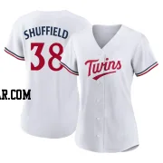 Dalton Shuffield Women's Minnesota Twins White Authentic Home Jersey