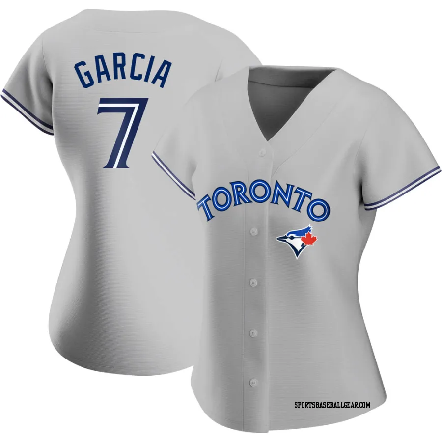 Damaso Garcia Women's Toronto Blue Jays Gray Authentic Road Jersey