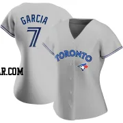 Damaso Garcia Women's Toronto Blue Jays Gray Replica Road Jersey