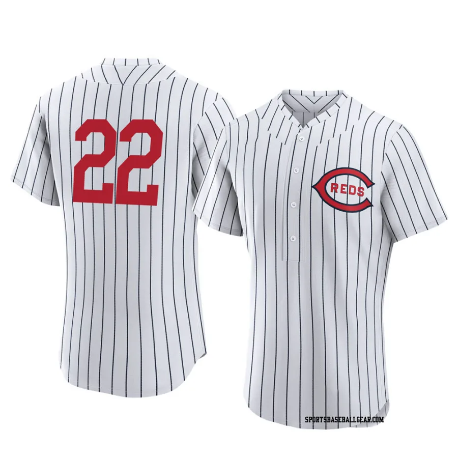 Dan Driessen Men's Cincinnati Reds White Authentic 2022 Field Of Dreams Jersey