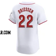 Dan Driessen Men's Cincinnati Reds White Elite Home Jersey