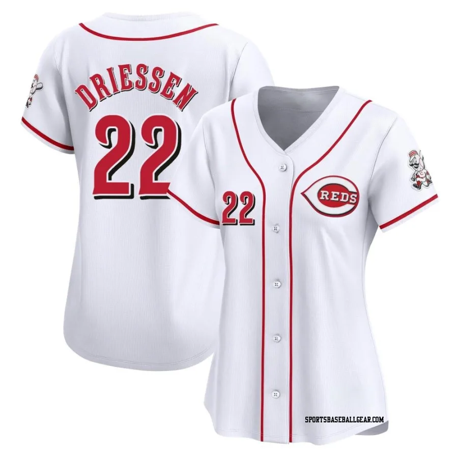 Dan Driessen Women's Cincinnati Reds White Limited Home Jersey