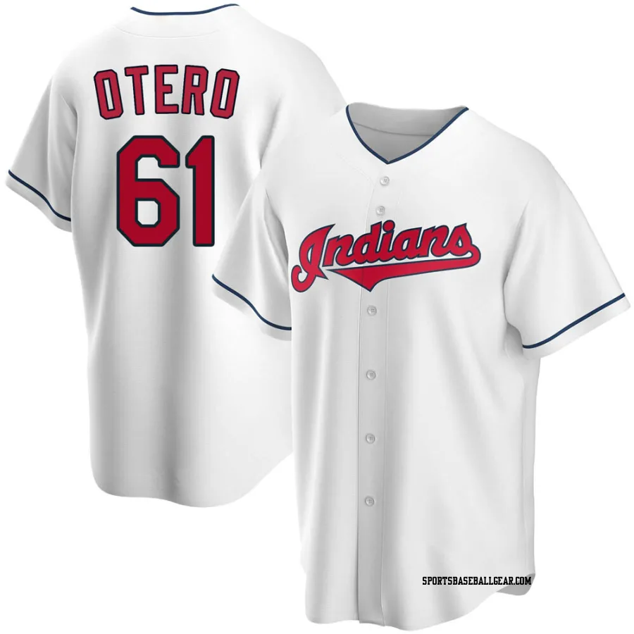 Dan Otero Youth Cleveland Guardians White Replica Home Jersey