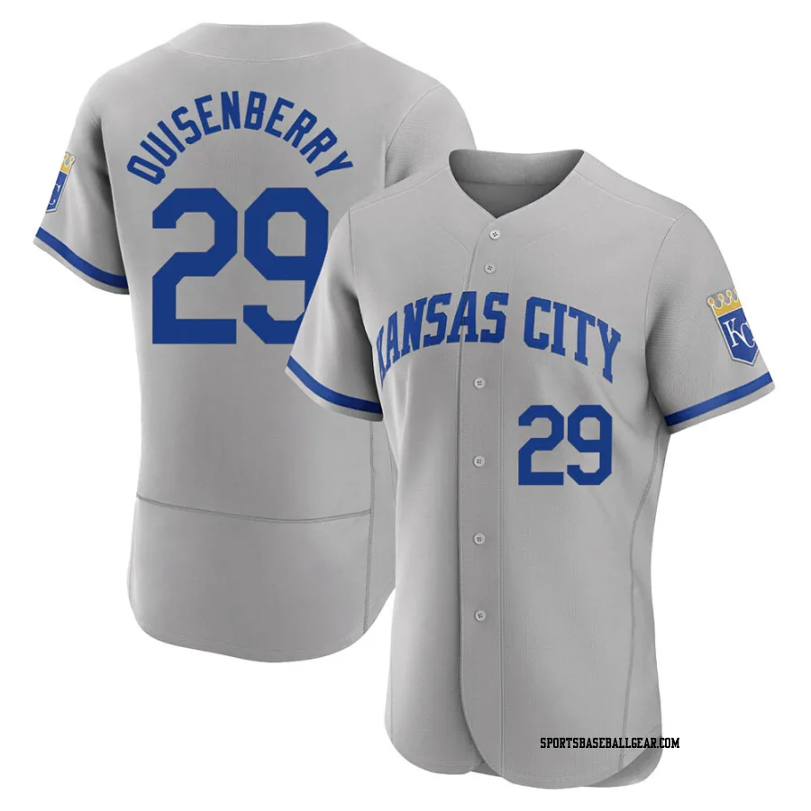 Dan Quisenberry Men's Kansas City Royals Gray Authentic 2022 Road Jersey