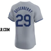 Dan Quisenberry Men's Kansas City Royals Gray Elite Road Jersey