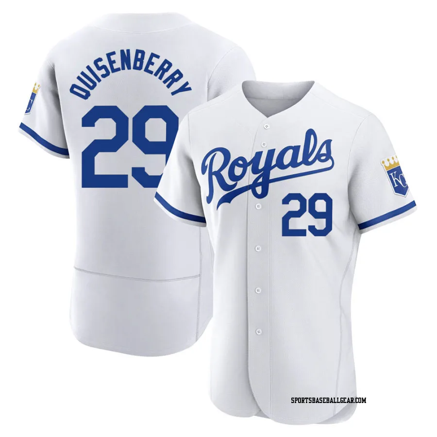 Dan Quisenberry Men's Kansas City Royals White Authentic 2022 Home Jersey