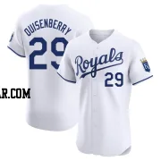 Dan Quisenberry Men's Kansas City Royals White Elite Home Jersey