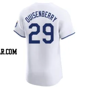 Dan Quisenberry Men's Kansas City Royals White Elite Home Jersey