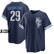 Dan Quisenberry Youth Kansas City Royals Navy Replica 2022 City Connect Jersey