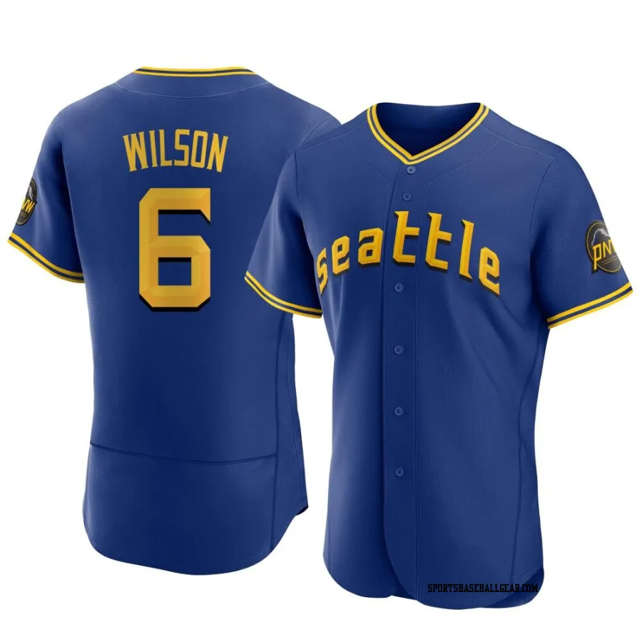 Dan Wilson Men's Seattle Mariners Royal Authentic 2023 City Connect Jersey