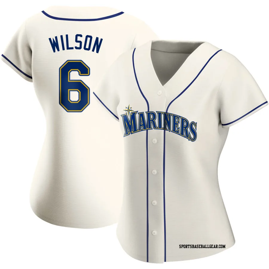 Dan Wilson Women's Seattle Mariners Cream Authentic Alternate Jersey