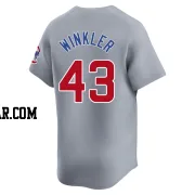 Dan Winkler Men's Chicago Cubs Gray Limited Road Jersey