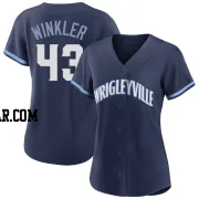 Dan Winkler Women's Chicago Cubs Navy Authentic 2021 City Connect Jersey