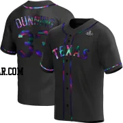 Dane Dunning Men's Texas Rangers Black Holographic Replica Alternate 2023 World Series Jersey