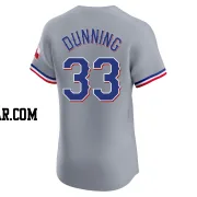 Dane Dunning Men's Texas Rangers Gray Elite Road Jersey